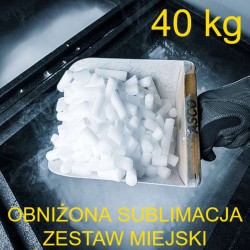Suchy lód wzmocniony zestaw miejski 40 kg
